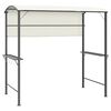 vidaXL Gazebo com toldo 220x110x200 cm creme