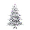 vidaXL &Aacute;rvore de Natal Articulada Artificial Branco 150 cm PVC e A&ccedil;o
