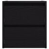 vidaXL Mesas de cabeceira de parede 2pcs 38x34x40 cm carvalho preto
