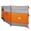 vidaXL Corta-vento de campismo 510x153 cm imperme&aacute;vel cinza/laranja