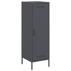 vidaXL Aparador alto 36x39x113 cm a&ccedil;o antracite