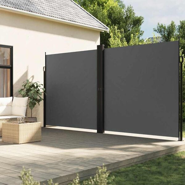 vidaXL Toldo lateral retr&aacute;til 200x1200 cm antracite