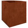vidaXL Vaso de Canto Ferro Enferrujado 45 x 45 x 50 cm A&ccedil;o corten