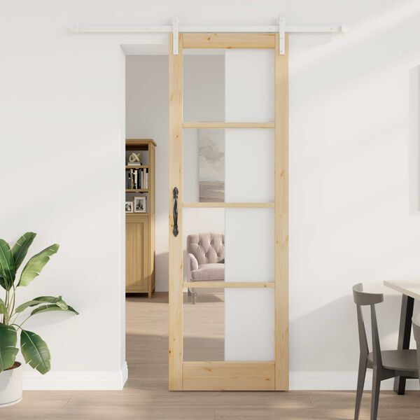 vidaXL Porta Deslizante ORKDAL Natural 78 x 232 cm