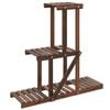 vidaXL Suporte de plantas 81x25x75,5 cm madeira de abeto maci&ccedil;a