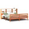 vidaXL Cama sem colch&atilde;o 200x200 cm madeira maci&ccedil;a castanho-mel