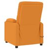 vidaXL Poltrona elétrica de massagens tecido amarelo-escuro