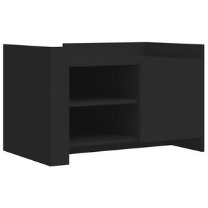 vidaXL Mesa de centro 80x50x50 cm derivados de madeira preto
