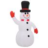 vidaXL Boneco de neve insufl&aacute;vel com luzes LED 120 cm
