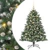 vidaXL &Aacute;rvore de Natal Artificial Verde 120 cm PVC, Pl&aacute;stico e A&ccedil;o