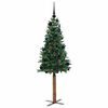 vidaXL &Aacute;rvore de Natal Slim com 150 LEDs com suporte Verde 150 cm