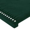 vidaXL Cabeceira Verde Escuro 90x5x118/128 cm Veludo