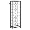 vidaXL Garrafeira para 27 garrafas 34x18x100 cm ferro forjado preto