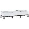 vidaXL Vaso de Jardim com Rodas Branco 120 x 40 x 33 cm PP