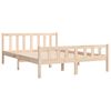 vidaXL Estrutura de cama pequena casal 120x190 cm pinho maciço