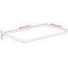 vidaXL Tampo de mesa c/borda viva 120x60x2,5cm mangueira &aacute;spera maci&ccedil;a