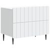 vidaXL Arm&aacute;rio de Cabeceira com gaveta Branco 62 x 34,5 x 49,5 cm
