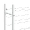 vidaXL Garrafeira para 96 garrafas metal branco