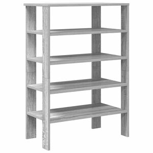 vidaXL Sapateira 61x32x87,5 cm derivados de madeira cinzento sonoma