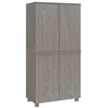 vidaXL Roupeiro HAMAR 89x50x180 cm pinho maci&ccedil;o cinza-claro