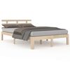 vidaXL Estrutura de cama super king 180x200 cm madeira maci&ccedil;a