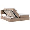 vidaXL Cama com Armazenamento Cappuccino 180 x 200 cm Couro Sint&eacute;tico