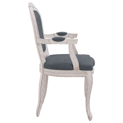 vidaXL Cadeira de jantar 62x59,5x100,5 cm veludo cinzento-escuro