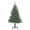 vidaXL &Aacute;rvore de Natal com 300 LEDs com suporte Verde 180 cm PVC