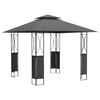 vidaXL Gazebo com telhado 300x300x270 cm a&ccedil;o antracite
