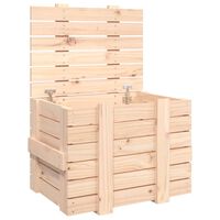 vidaXL Caixa de arrumação 58x40,5x42 cm madeira de pinho maciça
