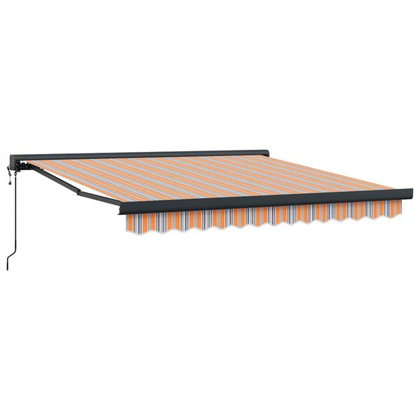 vidaXL Toldo Multicolor 350 x 250 x 165 cm Poliéster e Alumínio