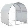 vidaXL Galinheiro Prateado 200 x 200 x 200 cm A&ccedil;o Galvanizado