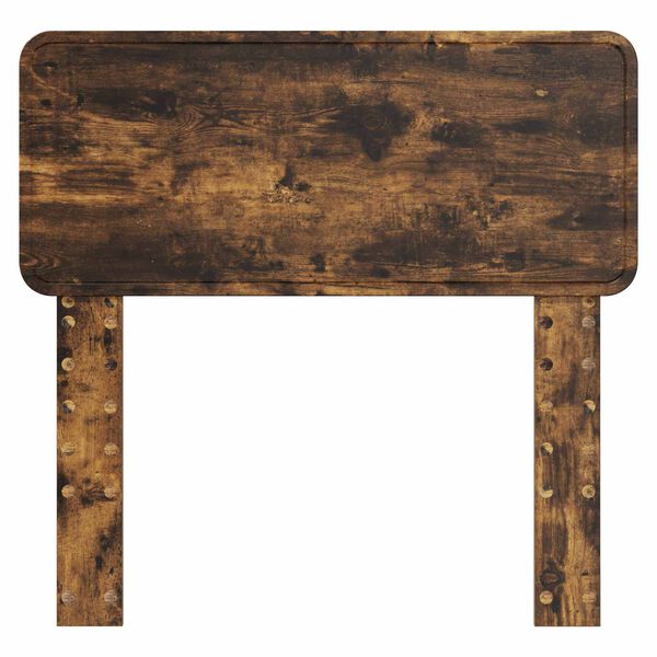 vidaXL Cabeceira Carvalho Defumado 75 cm Madeira processada