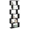 vidaXL Gabinete de Livros Carvalho Preto 70 x 24 x 193,5 cm