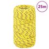 vidaXL Corda de barco 2 mm 25 m polipropileno amarelo