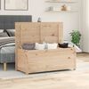 vidaXL Caixa de arruma&ccedil;&atilde;o 110x50x45,5 cm madeira de pinho maci&ccedil;a