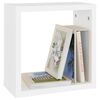 vidaXL Prateleiras de parede em forma de cubo 4 pcs 30x15x30cm branco