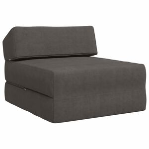 vidaXL Sof&aacute; Cama Dobr&aacute;vel Cinzento-Escuro 60 x 70 x 41 cm Tecido