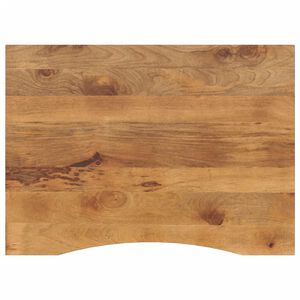 vidaXL Tampo de mesa com curva 100x80x2,5 cm mangueira &aacute;spera maci&ccedil;a
