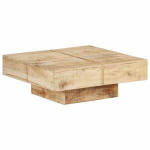 vidaXL Mesa de centro 80x80x28 cm madeira de mangueira maci&ccedil;a