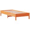 vidaXL Cama sem colch&atilde;o 90x200 cm pinho maci&ccedil;o castanho-mel