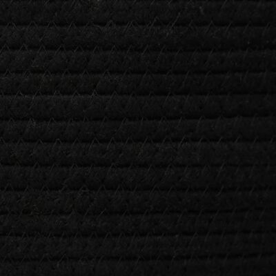 vidaXL Cestos de arrumação 2 pcs algodão branco e preto