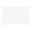 vidaXL Guarda-sol em PEAD retangular 4 x 6 m branco