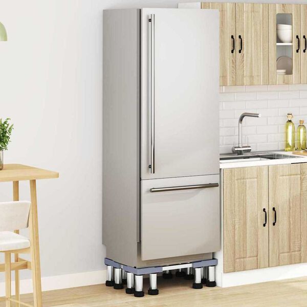 vidaXL Base para máquina de lavar roupa Cinzeto 67 x 67 x 21.5 cm