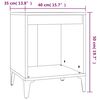 vidaXL Mesa de cabeceira 40x35x50 cm branco