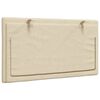 vidaXL Almofad&atilde;o de cabeceira Hanko 80 cm tecido creme