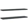 vidaXL Prateleiras de parede 2pcs 100x23,5cm a&ccedil;o inoxid&aacute;vel prateado