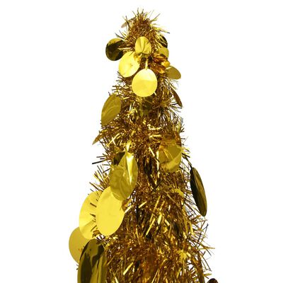 vidaXL Árvore de Natal pop-up artificial 120 cm PET dourado
