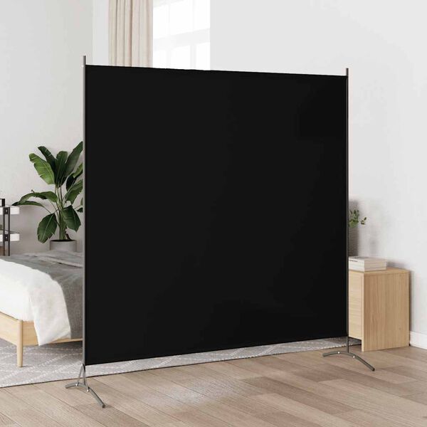 vidaXL Divis&oacute;ria com 1 painel 175x180 cm preto