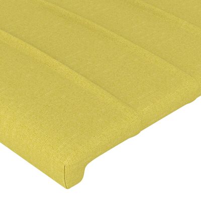 vidaXL Cabeceira de cama tecido 80x5x78/88 cm verde
